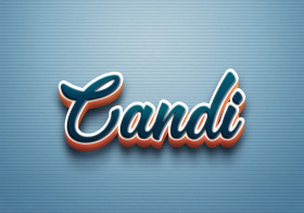 Cursive Name DP: Candi