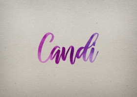 Candi Watercolor Name DP