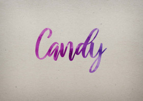 Candy Watercolor Name DP