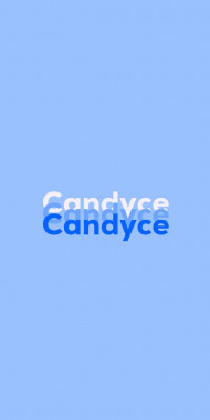 Name DP: Candyce