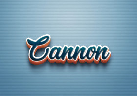 Cursive Name DP: Cannon