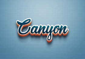 Cursive Name DP: Canyon