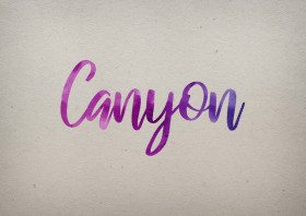 Canyon Watercolor Name DP