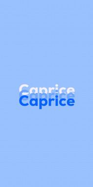 Name DP: Caprice