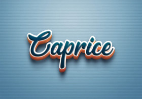 Cursive Name DP: Caprice
