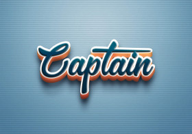 Cursive Name DP: Captain