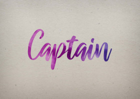 Captain Watercolor Name DP