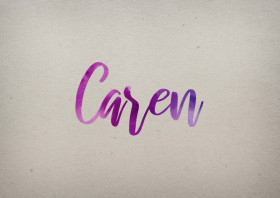 Caren Watercolor Name DP