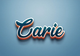 Cursive Name DP: Carie