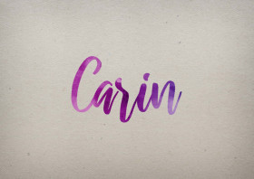 Carin Watercolor Name DP