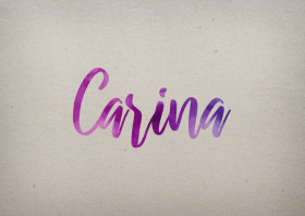 Carina Watercolor Name DP