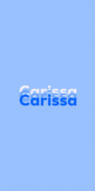 Name DP: Carissa