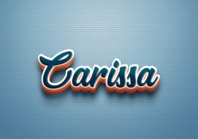 Cursive Name DP: Carissa
