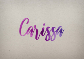 Carissa Watercolor Name DP
