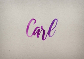 Carl Watercolor Name DP
