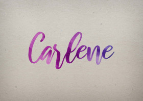Carlene Watercolor Name DP