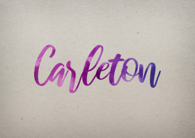 Carleton Watercolor Name DP