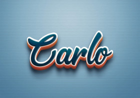 Cursive Name DP: Carlo