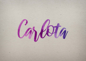 Carlota Watercolor Name DP