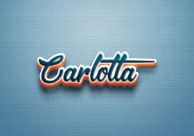 Cursive Name DP: Carlotta
