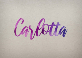 Carlotta Watercolor Name DP