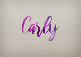 Carly Watercolor Name DP