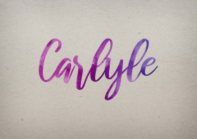 Carlyle Watercolor Name DP