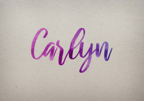 Carlyn Watercolor Name DP
