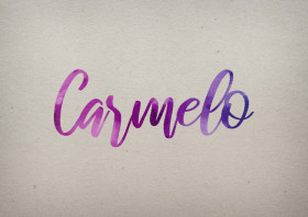 Carmelo Watercolor Name DP