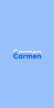 Name DP: Carmen