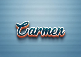 Cursive Name DP: Carmen