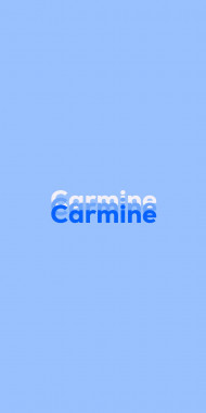 Name DP: Carmine