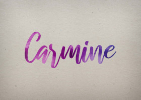 Carmine Watercolor Name DP