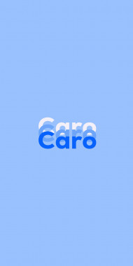Name DP: Caro