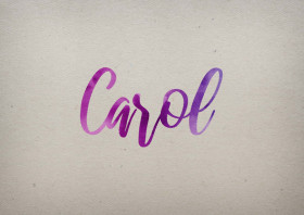 Carol Watercolor Name DP