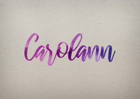 Carolann Watercolor Name DP