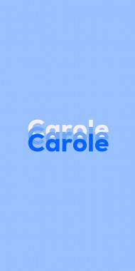 Name DP: Carole