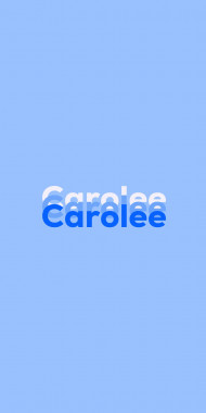 Name DP: Carolee