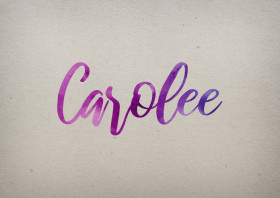 Carolee Watercolor Name DP