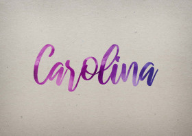 Carolina Watercolor Name DP