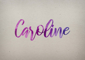 Caroline Watercolor Name DP
