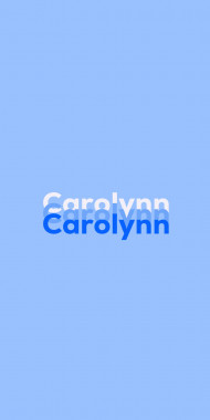 Name DP: Carolynn