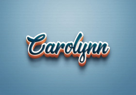 Cursive Name DP: Carolynn
