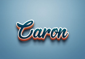Cursive Name DP: Caron