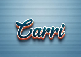 Cursive Name DP: Carri