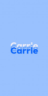 Name DP: Carrie