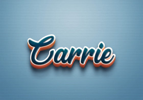 Cursive Name DP: Carrie