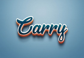 Cursive Name DP: Carry