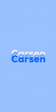 Name DP: Carsen