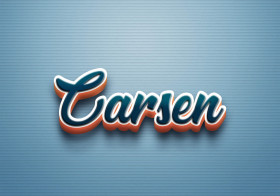 Cursive Name DP: Carsen